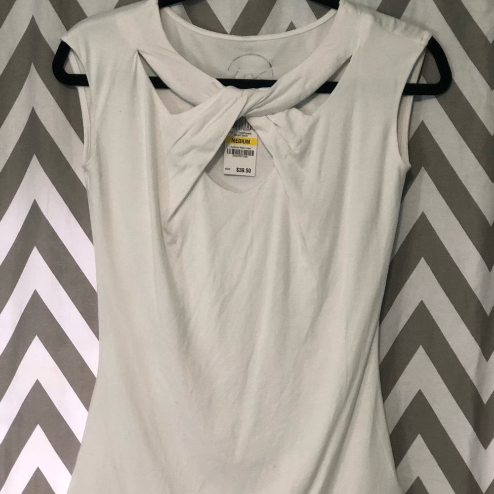INC fitted knotted blouse/shirt size Medium